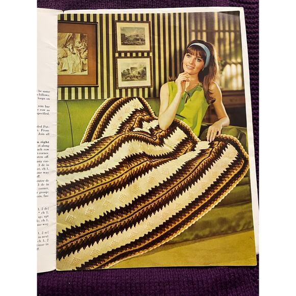 AFgan and sweater collection pattern book 1960s - Picture 6 of 14